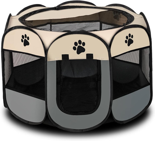 Portable pet playpen - playpen, dog