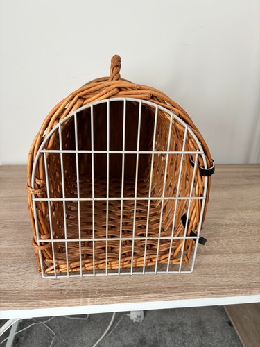 Vintage wicker cat - vintage,