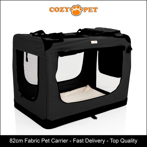 Fabric dog crate 82cm - fabric,