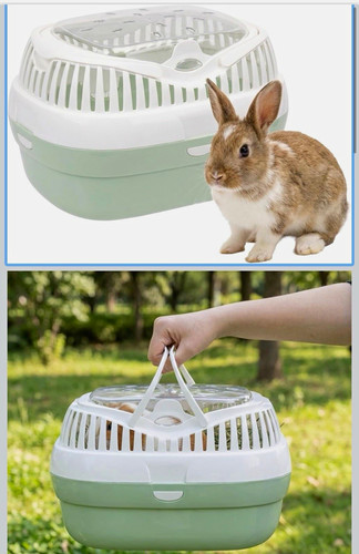 Plastic rabbit carrier crate - rabbit,